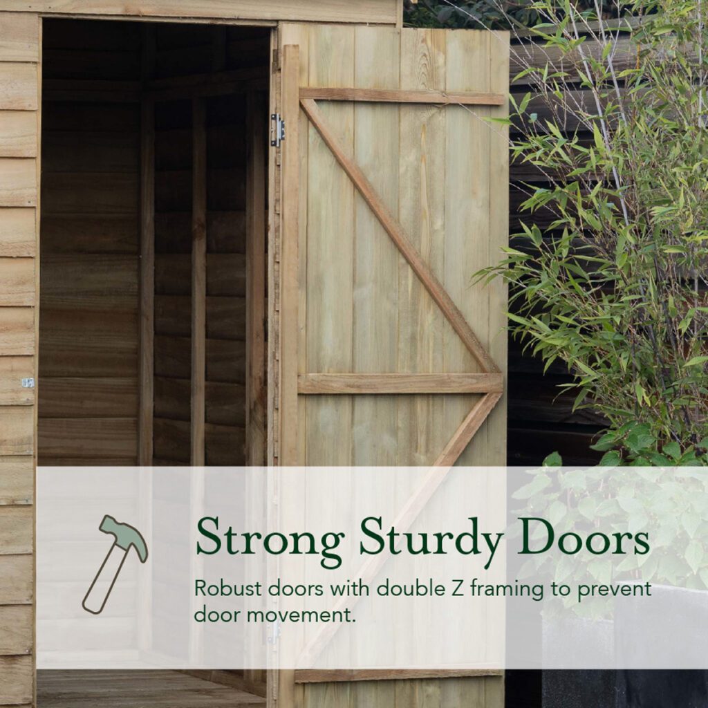 4LIFE Reverse Apex Shed 10×6 – Double Door – No Windows 5013053200940 2